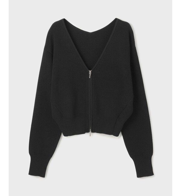  「ハイゲージ畦ニットカーディガン」|カーディガン|