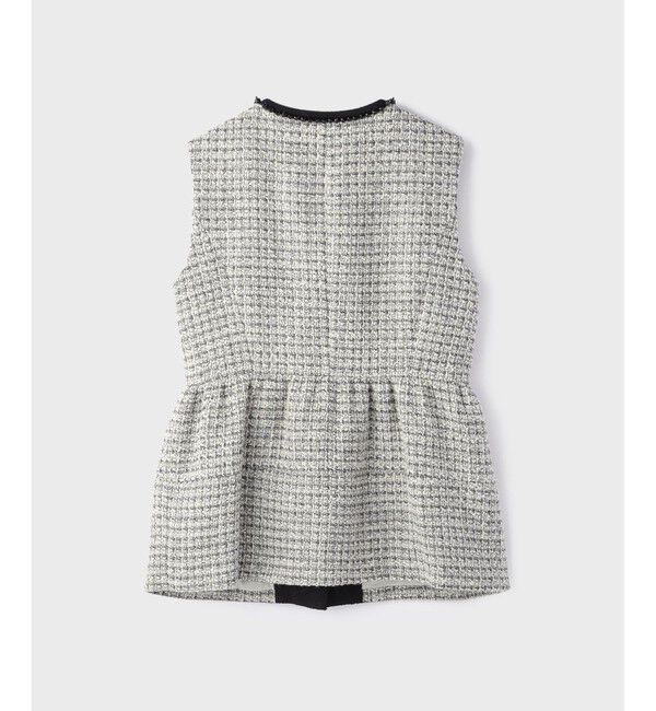 GRACE CONTINENTAL「ツイードペプラムベスト」|ベスト・ジレ|