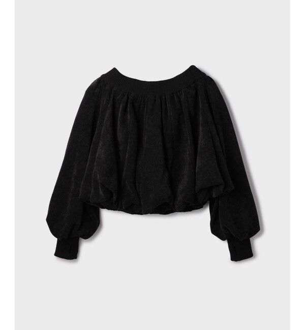 GRACE CONTINENTAL「バルーンモールカットカーディガン」|カーディガン|