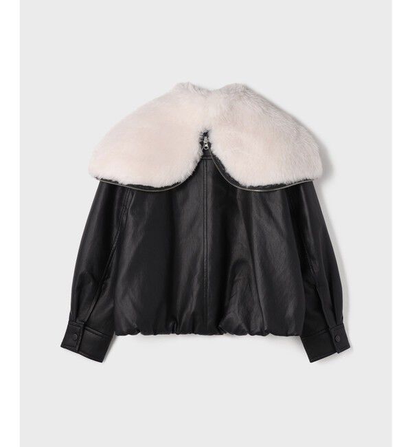 GRACE CONTINENTAL「フェイクレザーボンバージャケット」|その他|