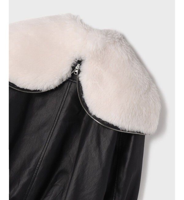 GRACE CONTINENTAL「フェイクレザーボンバージャケット」|その他|