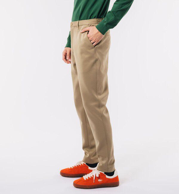 LACOSTE「テーパードストレッチイージートラウザー / テーパードパンツ」|その他|ベージュ