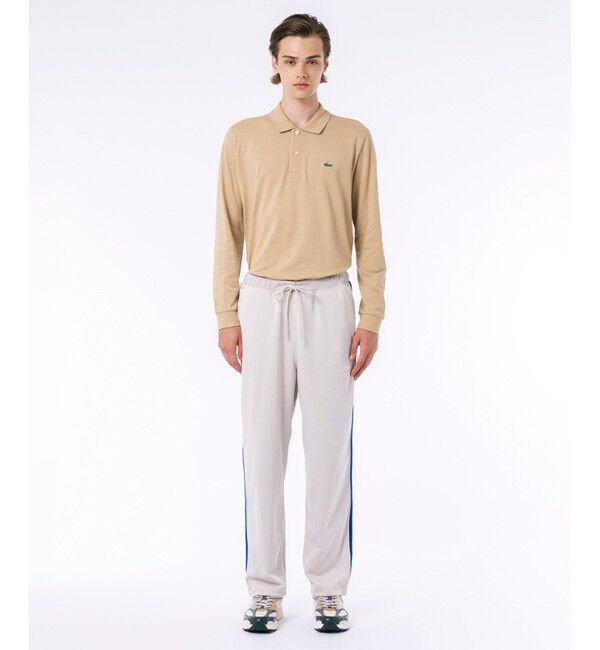 LACOSTE「サイドラインスウェットトラックパンツ」|チノ|