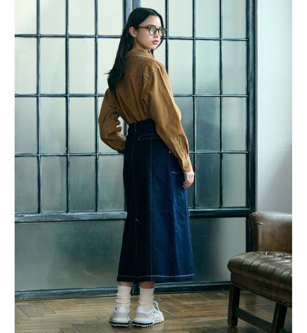 LACOSTE「ベイカーデニムスカート」|スカート|