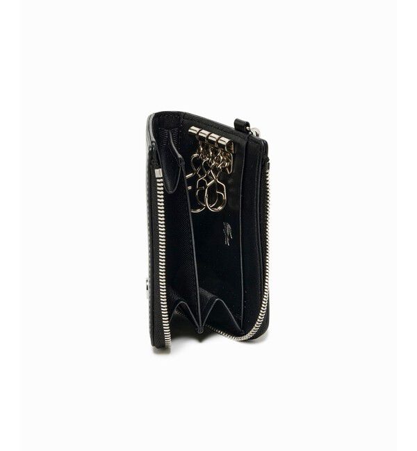 LACOSTE「シルバーブローチレザースマートキーケース」|キーケース|