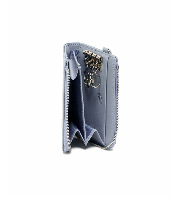 LACOSTE「シルバーブローチレザースマートキーケース」|キーケース|