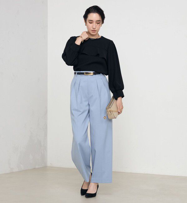 NOLLEY'S「《セットアップ対応》ウォッシャブルダブルクロスブラウス」|シャツ・ブラウス|