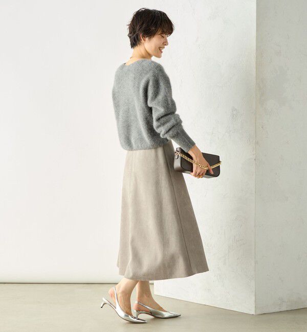 NOLLEY'S sophi「スエードダンボールフレアスカート」|フレア|