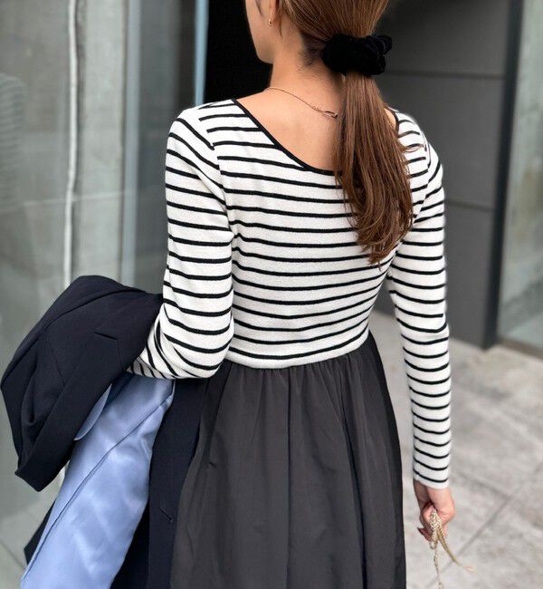 NOLLEY'S sophi「タフタバルーンスカート2WAYニットワンピース」|ワンピース|