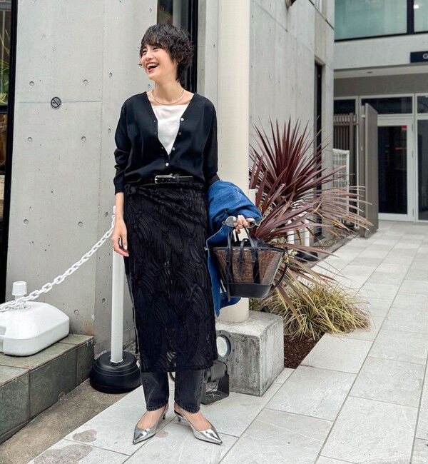 Rie Miller「【RM denim】ハイウエストスリムテーパードデニム」|デニム|