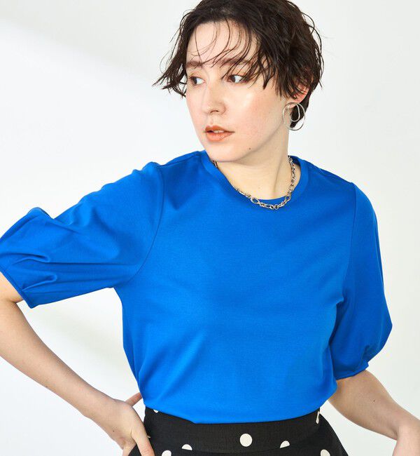 NOLLEY'S「高機能 LA＋スムース5分袖プルオーバーカットソー」|Tシャツ・カットソー|