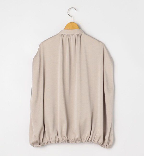 NOLLEY'S「ハンマーサテンケープブラウス」|シャツ・ブラウス|