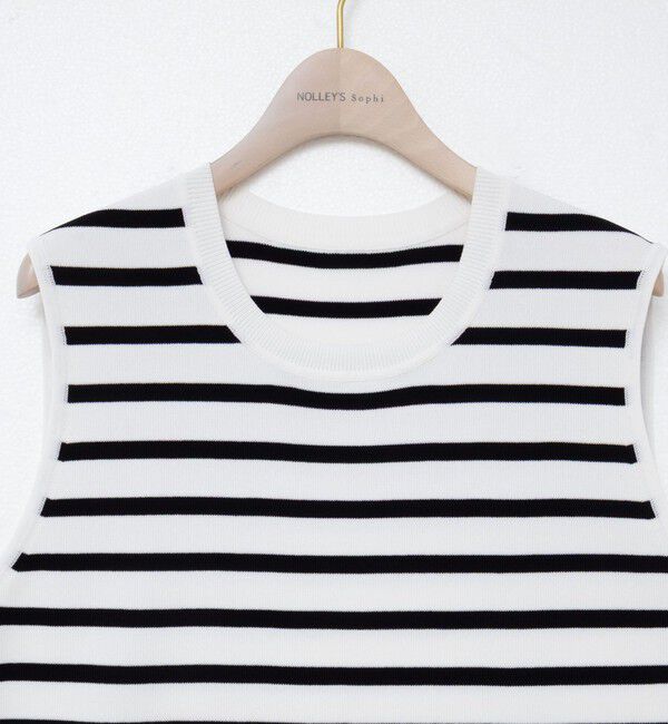 NOLLEY'S sophi「《アンサンブル対応/手洗い可能》マルチファンクション総針ノースリーブプルオーバーニット」|ニット・セーター|