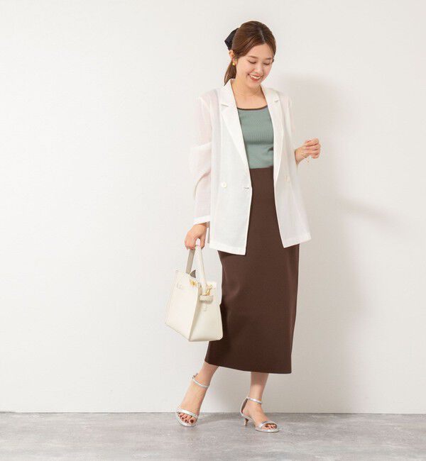 NOLLEY'S「《セットアップ対応》ミラノリブタイトスカート」|タイト|