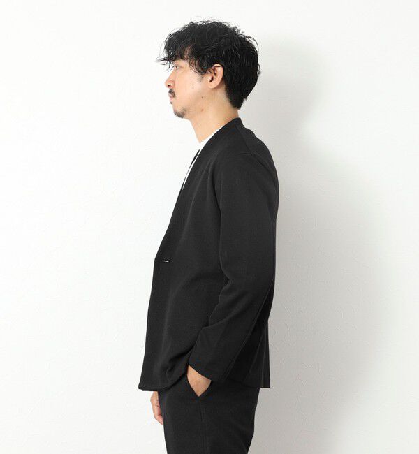 NOLLEY'S goodman「《ビジカジ/セットアップ対応》【尾州】先染めウォッシャブルノーカラーカーディガンジャケット 25AW」|ノーカラージャケット|