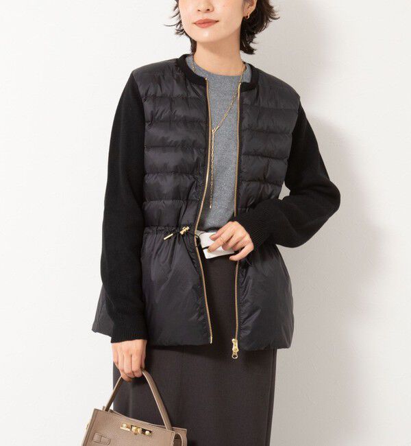 NOLLEY'S「【TAION/タイオン】別注ニットコンビダウンジャケット」|ダウン|