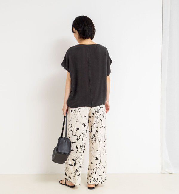 NOLLEY'S「《セットアップ対応》ウォッシャブルシルキーキュプラフレンチブラウス」|シャツ・ブラウス|