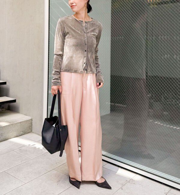 NOLLEY'S「ウォッシャブルサテンワイドパンツ」|その他|