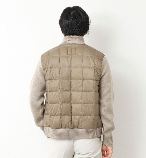NOLLEY'S goodman「【TAION/タイオン】別注HI NECK DOWN JKT WITH SLEEVE KNIT 25AW」|ブルゾン・スタジャン|