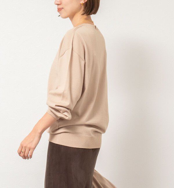 NOLLEY'S「《手洗い可能》《アンサンブル対応》バウンドウールクルーネックプルオーバー」|ニット・セーター|