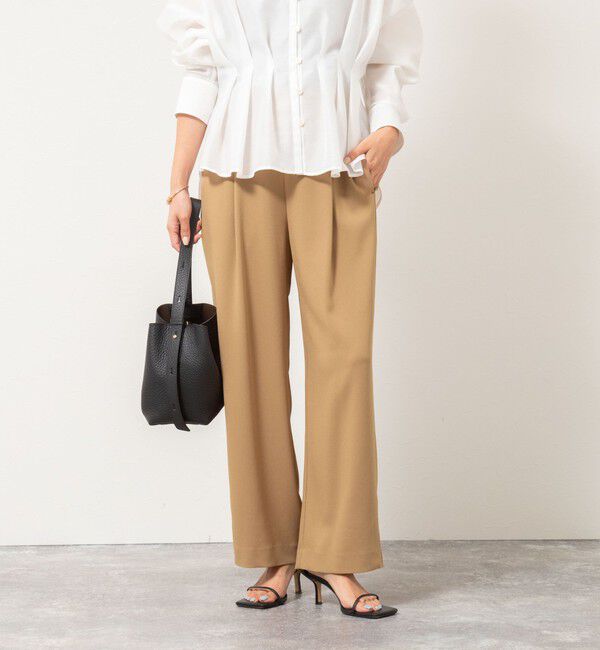 NOLLEY'S「ウォッシャブルバックサテンジョーゼットイージーパンツ」|その他|