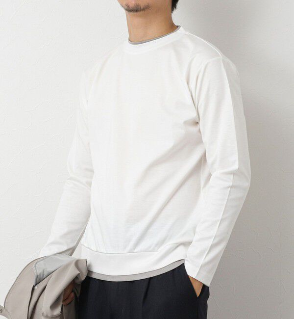 NOLLEY'S goodman「ハイゲージ スーピマコットン ダブルカラーTee 25AW」|Tシャツ・カットソー|ホワイト