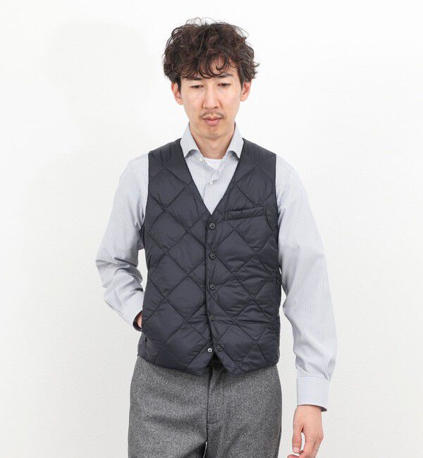NOLLEY'S goodman「【TAION/タイオン】SINGLE SNAP BUTTON DOWN GILET 25AW」|ダウンベスト・ベスト|