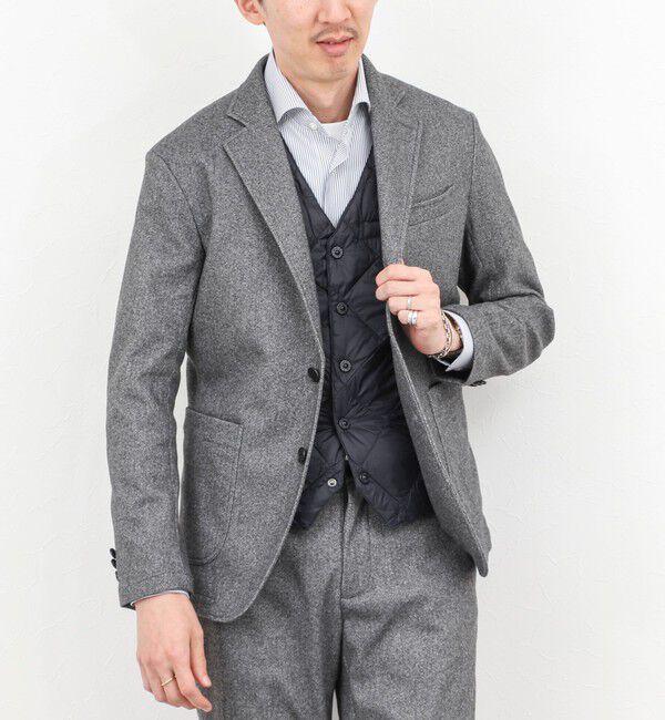 NOLLEY'S goodman「【TAION/タイオン】SINGLE SNAP BUTTON DOWN GILET 25AW」|ダウンベスト・ベスト|