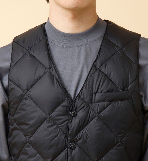 NOLLEY'S goodman「【TAION/タイオン】SINGLE SNAP BUTTON DOWN GILET 25AW」|ダウンベスト・ベスト|