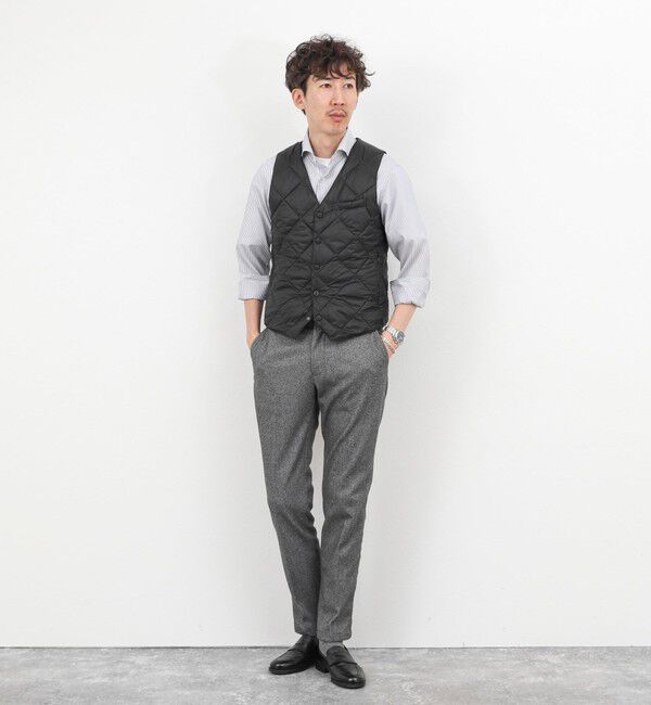 NOLLEY'S goodman「【TAION/タイオン】SINGLE SNAP BUTTON DOWN GILET 25AW」|ダウンベスト・ベスト|