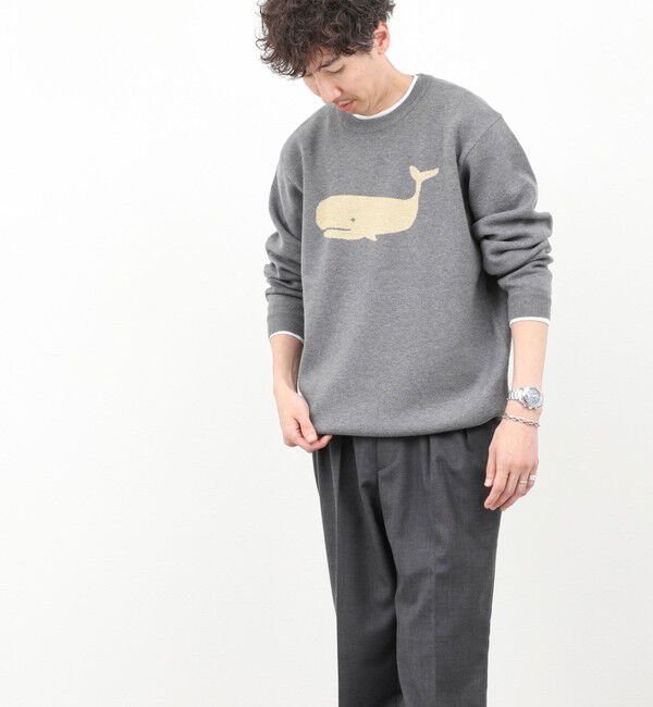 NOLLEY'S goodman「クジラWJQ ダブルジャカードニット 25AW」|ニット・セーター|