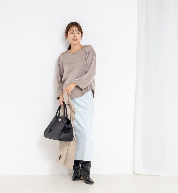 NOLLEY'S sophi「ウォッシャブル2WAYサテンブラウス」|シャツ・ブラウス|