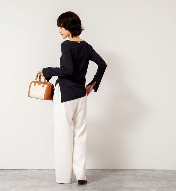 NOLLEY'S sophi「ウォッシャブルベアテレコスリットロンＴ」|Tシャツ・カットソー|