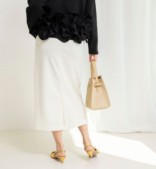 NOLLEY'S「ウォッシャブルニットジョーゼットタイトスカート」|タイト|