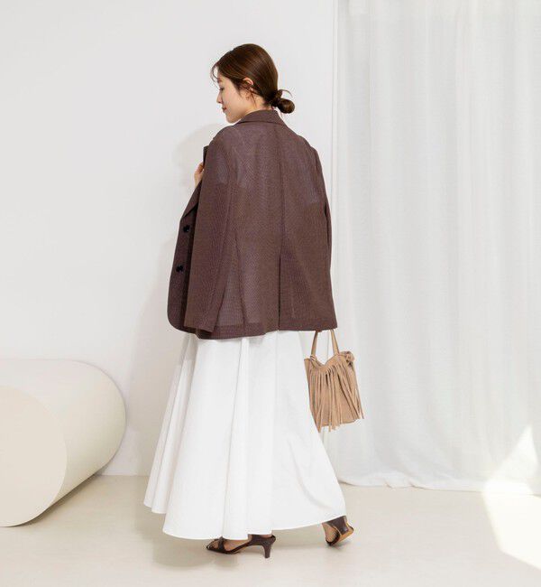 NOLLEY'S「ウォッシャブルカラミオーバージャケット」|テーラードジャケット|