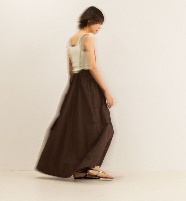 MAQWEL「【MAQWEL/マクウェル】ウォッシャブルソフトタフタワンピース」|ワンピース|