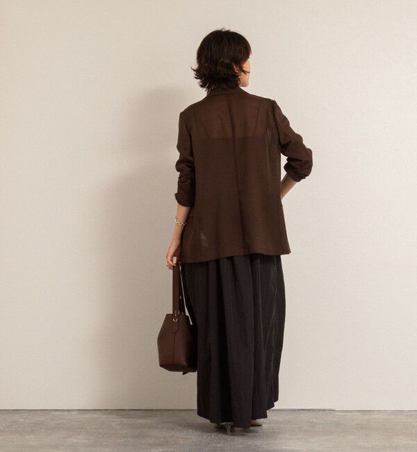 MAQWEL「【MAQWEL/マクウェル】ウォッシャブルソフトタフタワンピース」|ワンピース|