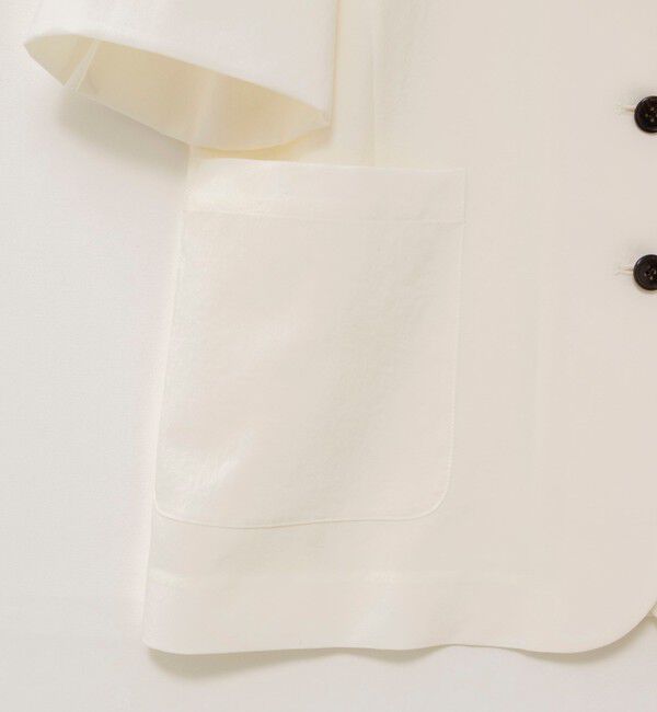 NOLLEY'S「ウォッシャブル高機能半袖ジャケット」|ノーカラージャケット|