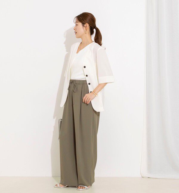 NOLLEY'S「【WEB＆一部店舗限定カラー】《セットアップ対応》ジョーゼットイージーワイドパンツ」|その他|