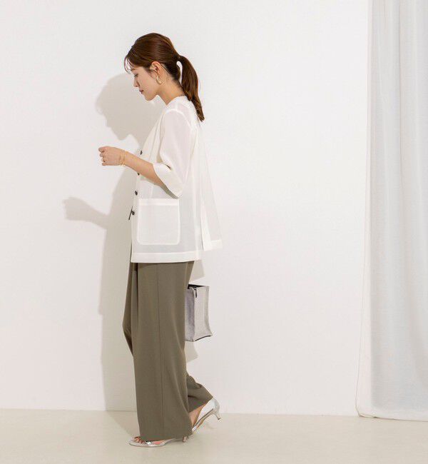 NOLLEY'S「【WEB＆一部店舗限定カラー】《セットアップ対応》ジョーゼットイージーワイドパンツ」|その他|