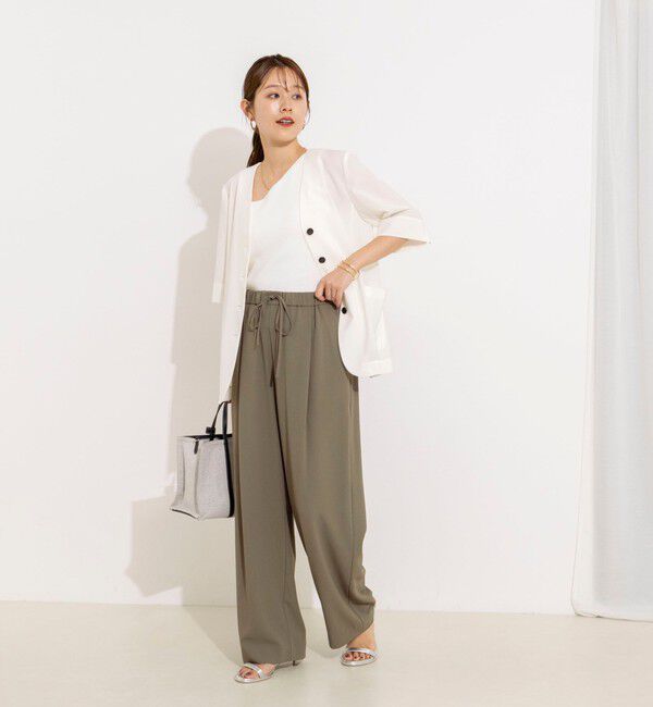 NOLLEY'S「【WEB＆一部店舗限定カラー】《セットアップ対応》ジョーゼットイージーワイドパンツ」|その他|