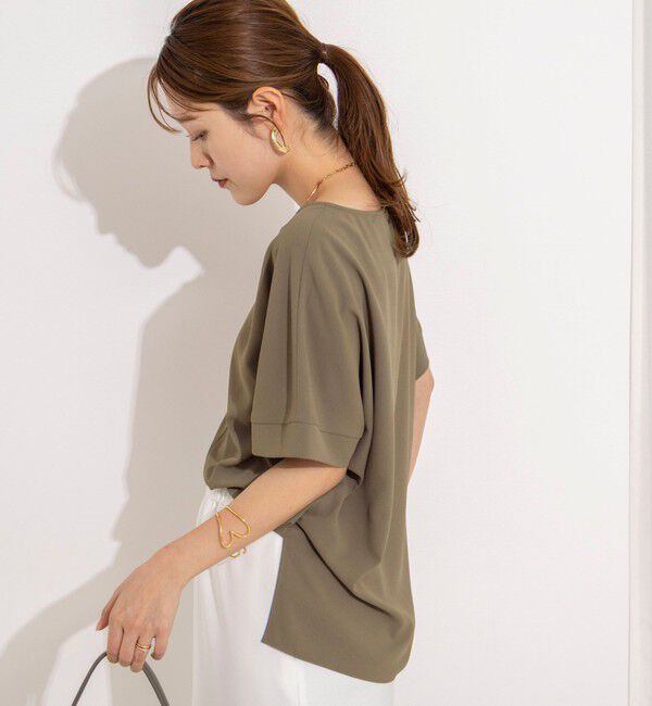 NOLLEY'S「【WEB＆一部店舗限定カラー】《セットアップ対応》ジョーゼットＶネックプルオーバー」|シャツ・ブラウス|