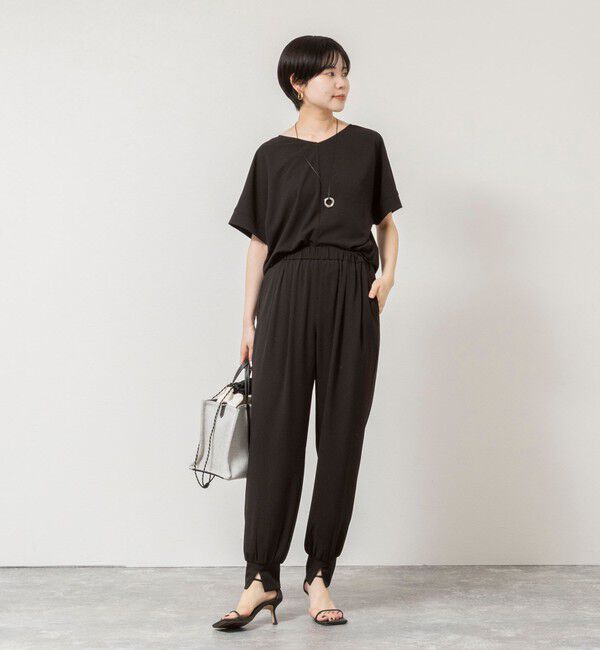 NOLLEY'S「【WEB＆一部店舗限定カラー】《セットアップ対応》ジョーゼットＶネックプルオーバー」|シャツ・ブラウス|