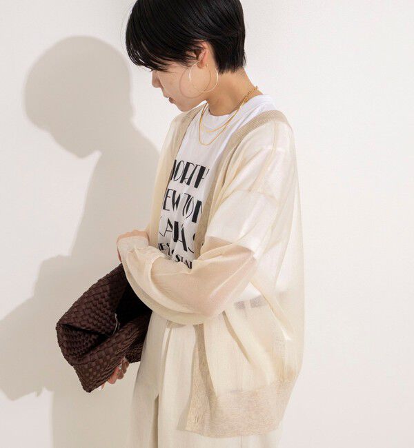 Rie Miller「シアー2WAYカーディガン星インターシャ」|カーディガン|