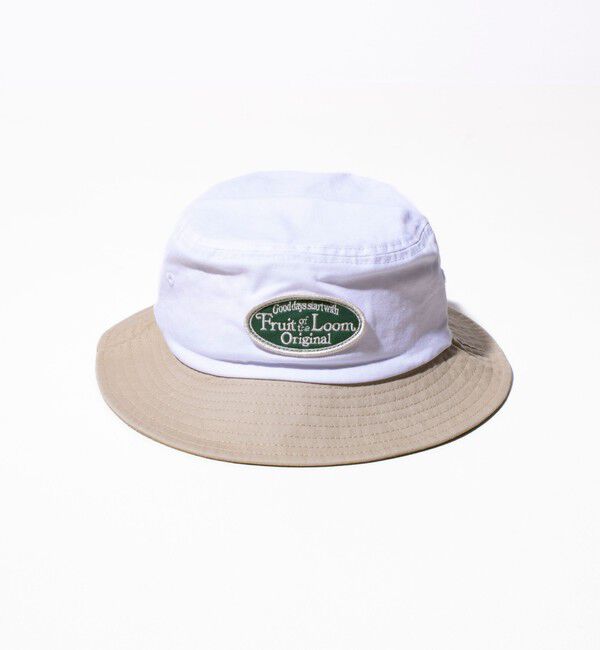 GLOSTER「【FRUIT OF THE LOOM/フルーツオブザルーム】ツートーンワッペンバケットハット」|ハット|