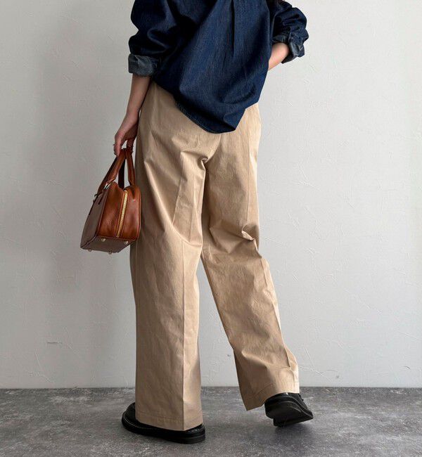 fredy emue「【低身長サイズ34有り】チノタックパンツ」|チノ|