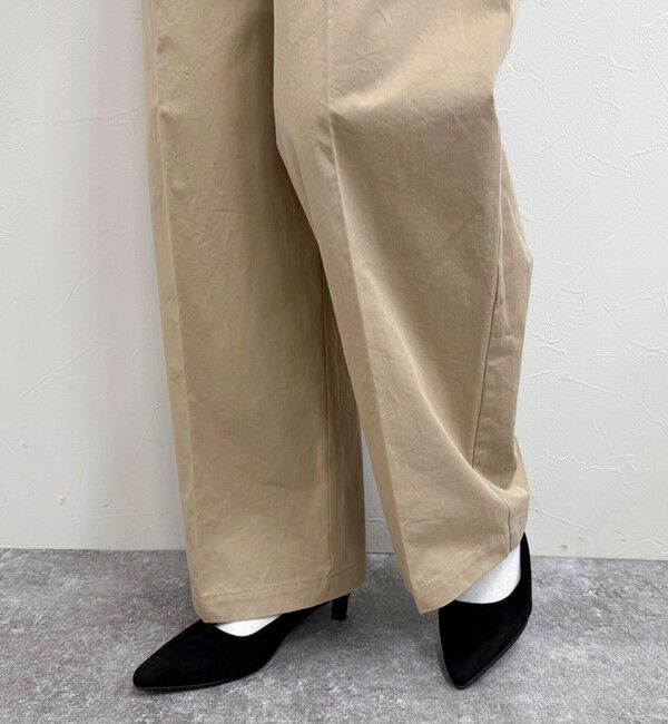 fredy emue「【低身長サイズ34有り】チノタックパンツ」|チノ|