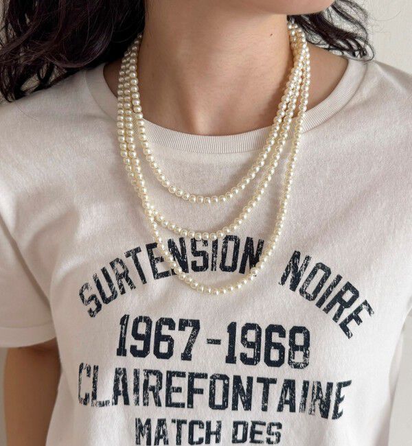 fredy emue「パール／メタルマルチロングネックレス」|ネックレス|