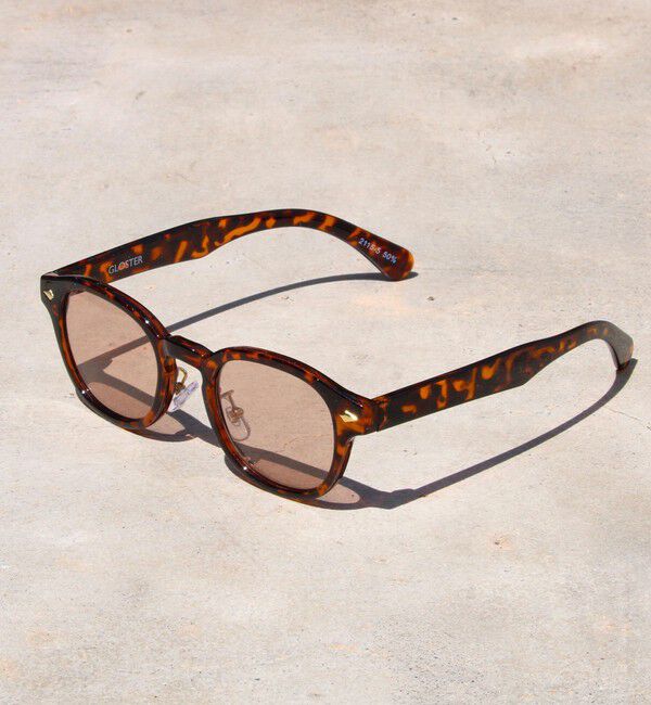 GLOSTER「【GLOSTER/グロスター】ウェリントン セルフレーム カラーレンズ サングラス」|サングラス|ブラウン系1