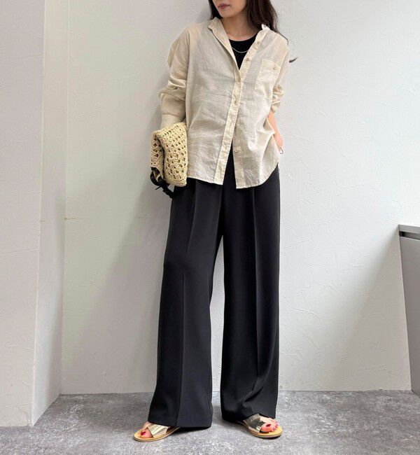 fredy emue「ラミーバンドカラーシャツ」|シャツ・ブラウス|